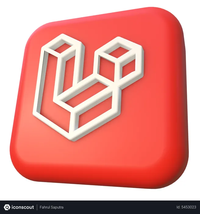 Free Laravel Framework Logo Logo 3D Icon