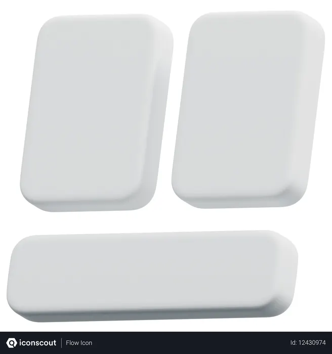 Free Layout de rodapé de painel duplo  3D Icon