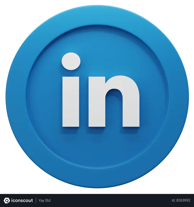 Free LinkedIn Logo 3D Icon