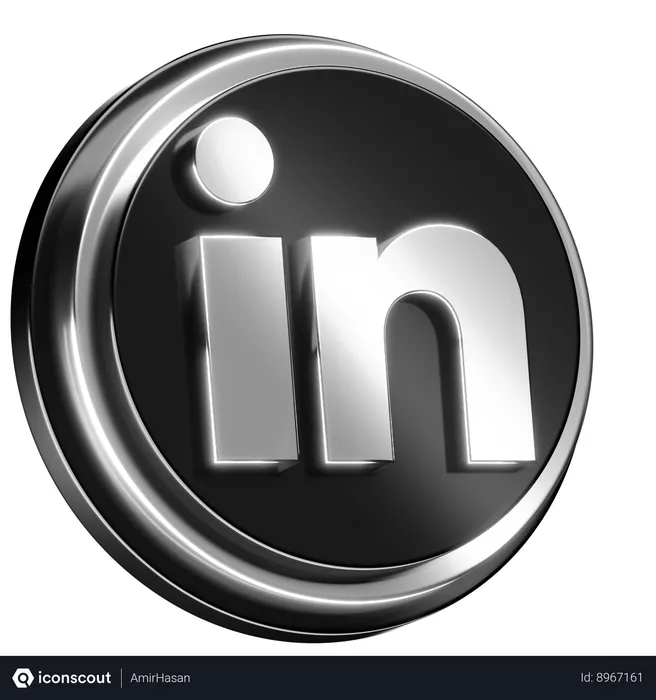 Free Linkedin Logo 3D Icon