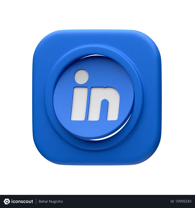 Free Linkedin Logo 3D Icon