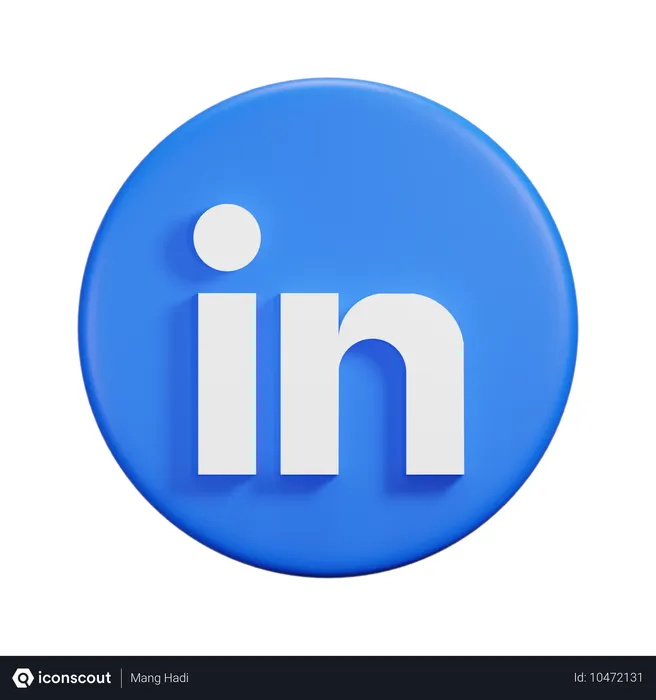 Free Linkedin Logo 3D Icon