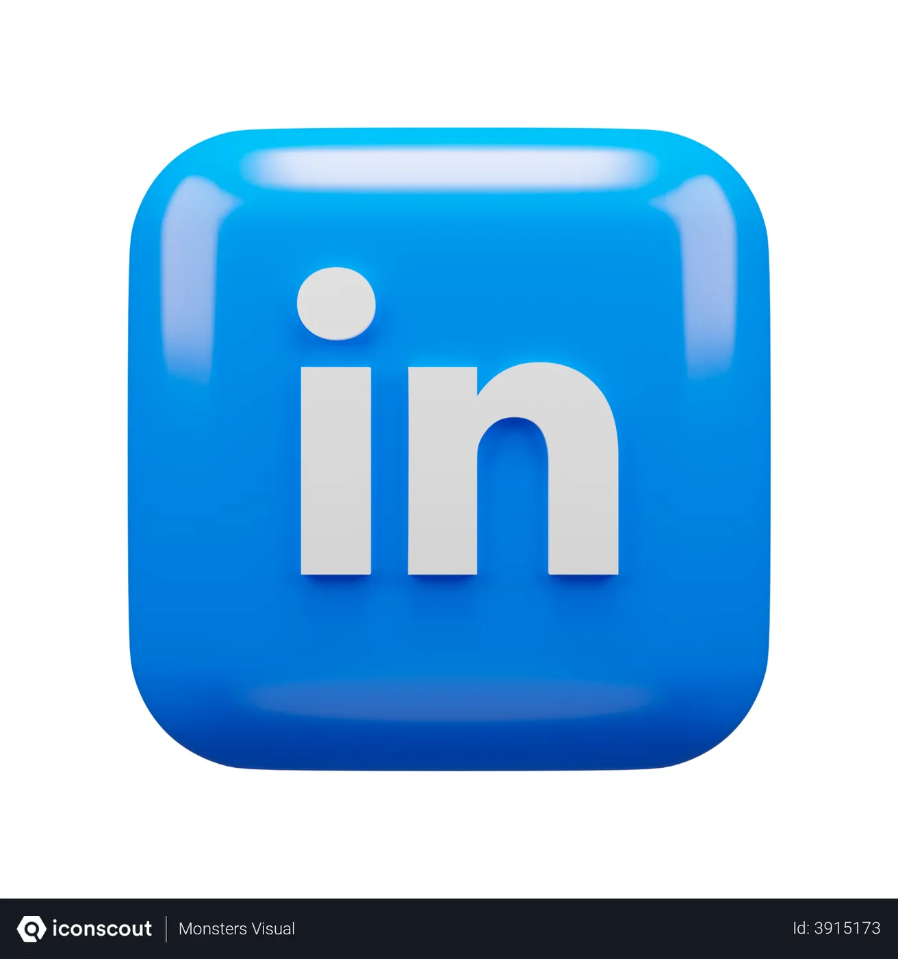 Free Linkedin 3D Logo - Free Download Logos 3D Logos | IconScout