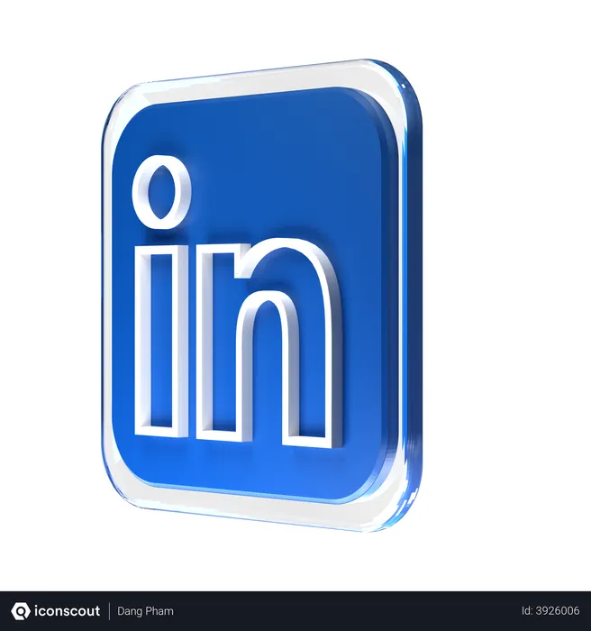 Free Linkedin Logo 3D Logo