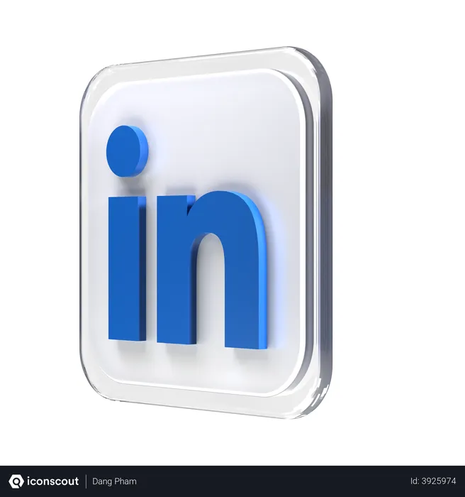 Free Linkedin Logo 3D Logo