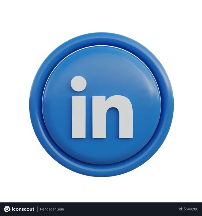 Free Linkedin Logo 3D Icon