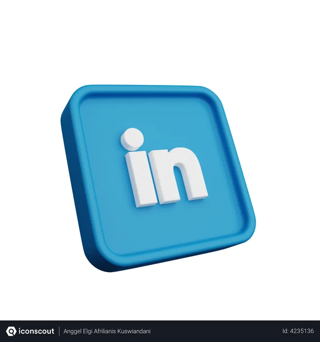 Free LinkedIn Logo Logo 3D Logo