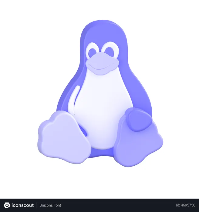 Free Linux Logo 3D Icon