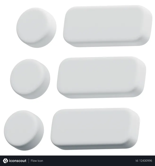 Free List Layout  3D Icon