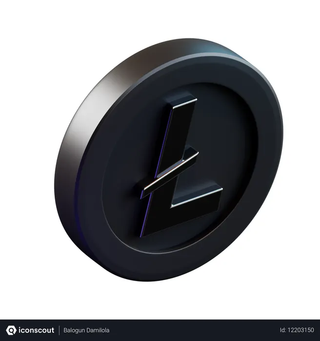 Free Lite Coin  3D Icon