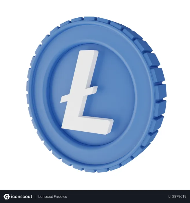 Free Litecoin  3D Illustration