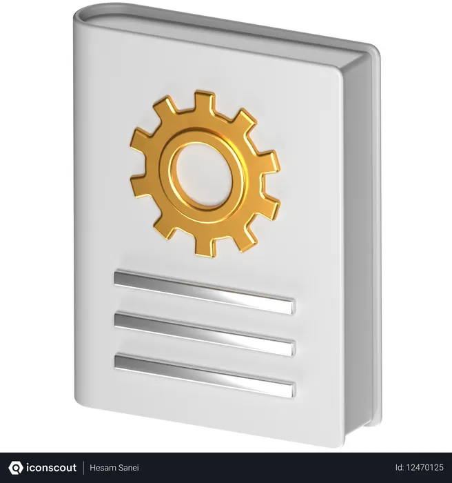 Free Livro de instruções  3D Icon