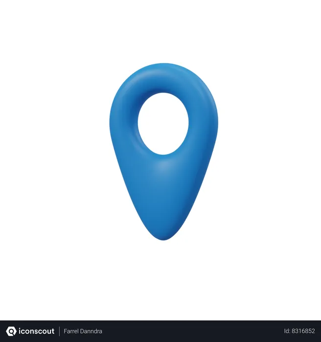 Free Location Pin  3D Icon