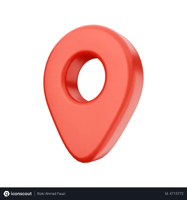 Free Location Pin  3D Illustration