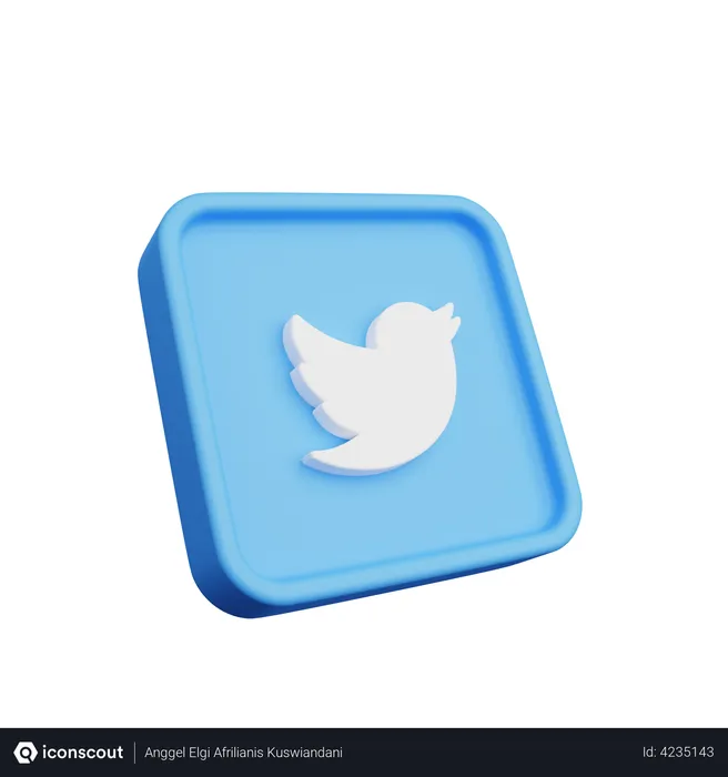 Free Logo Twitter Logo 3D Logo