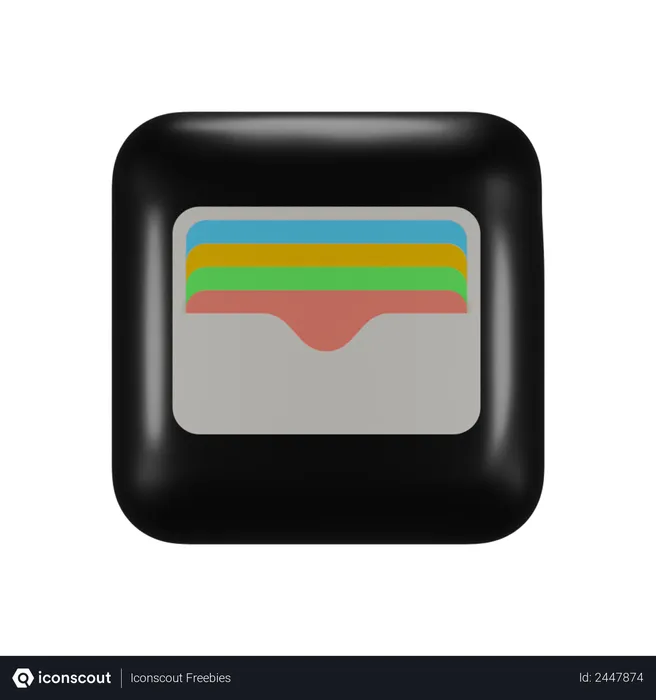 Free Logotipo de la aplicación de billetera ios Logo 3D Logo