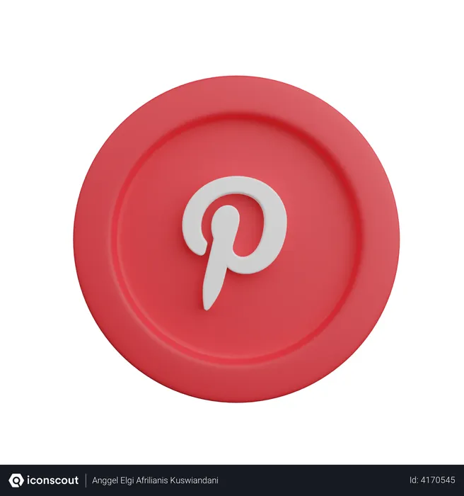 Free Logotipo de Pinterest Logo 3D Icon