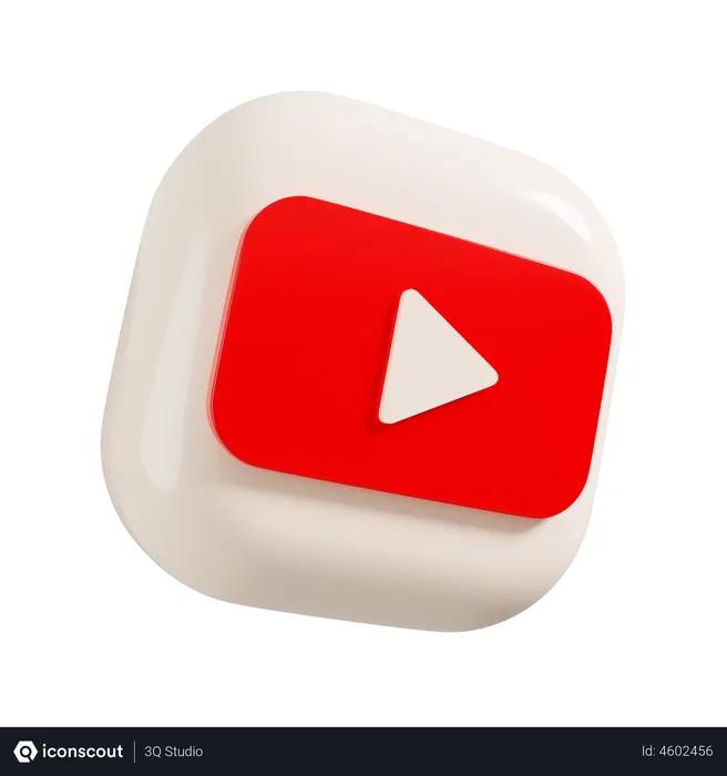 Free Logotipo de youtube Logo 3D Logo