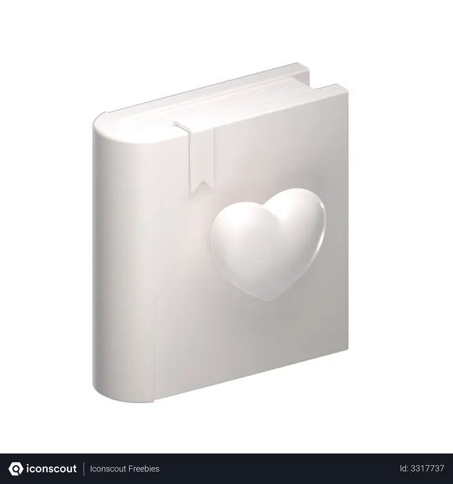 Free Love Book  3D Icon