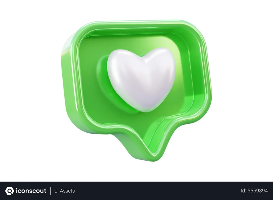 Free Love emoji Logo 3D Icon