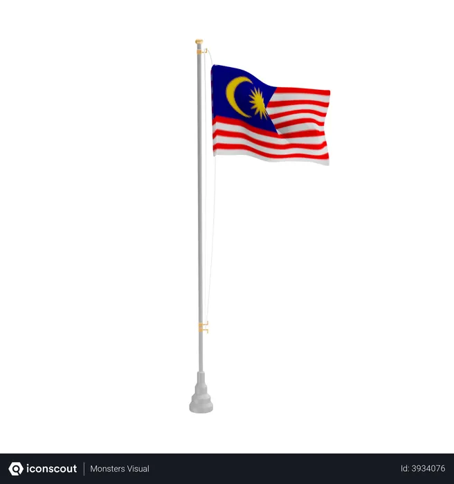 Free Malaysia Flag 3D Flag