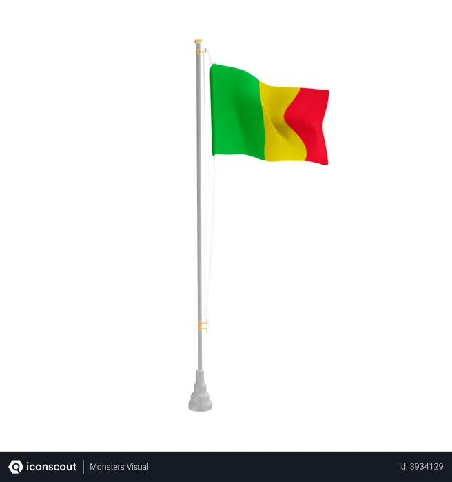 Free Mali Flag 3D Flag