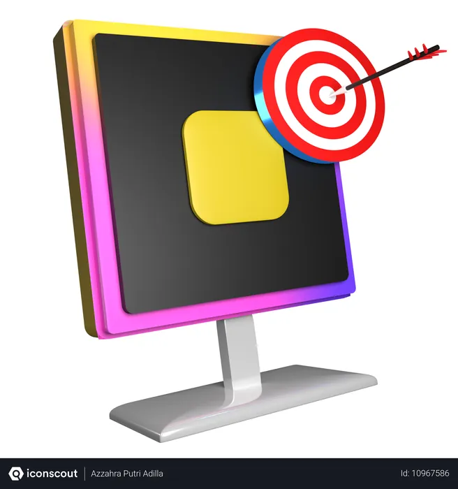 Free Marketing Goal  3D Icon