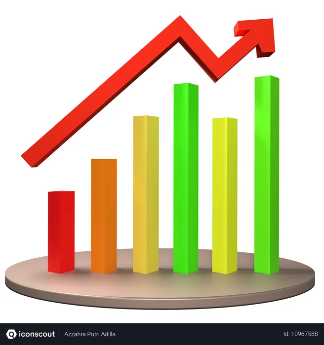 Free Marketing Growth  3D Icon