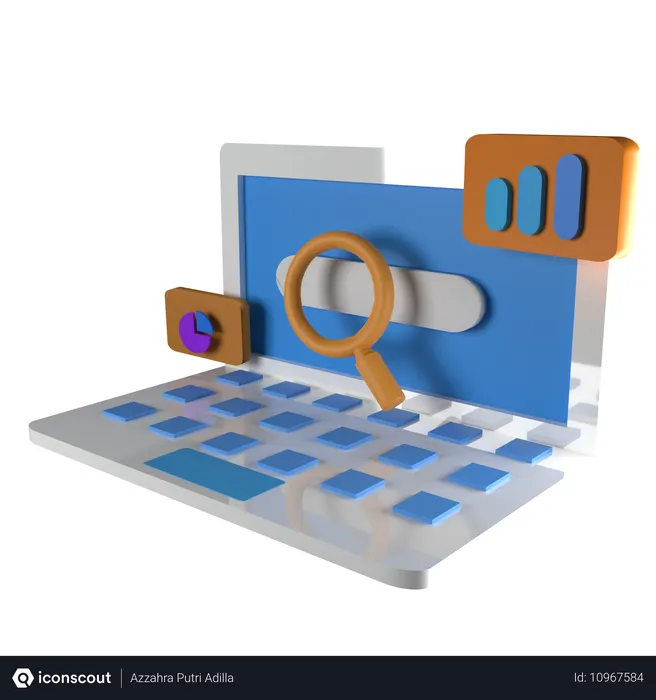 Free Marketing Research  3D Icon