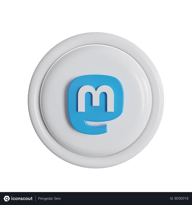 Free Mastodon Logo 3D Icon