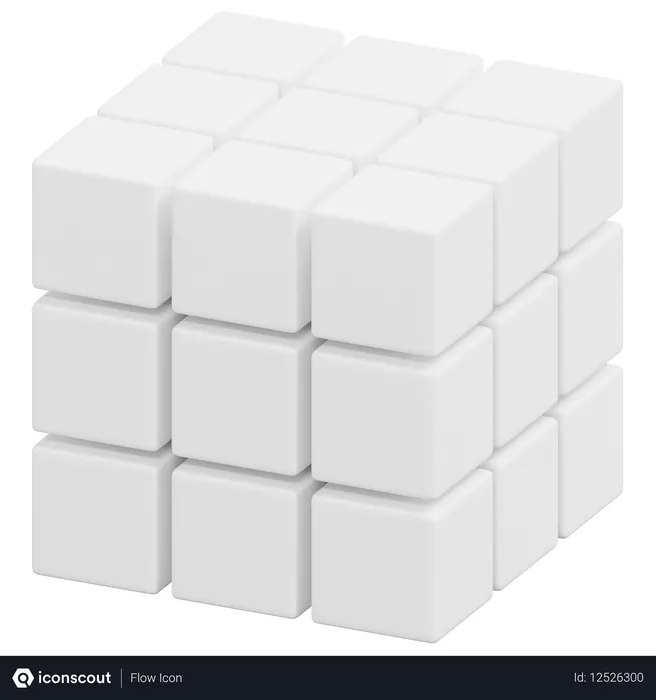 Free Matriz de cubo de grade  3D Icon