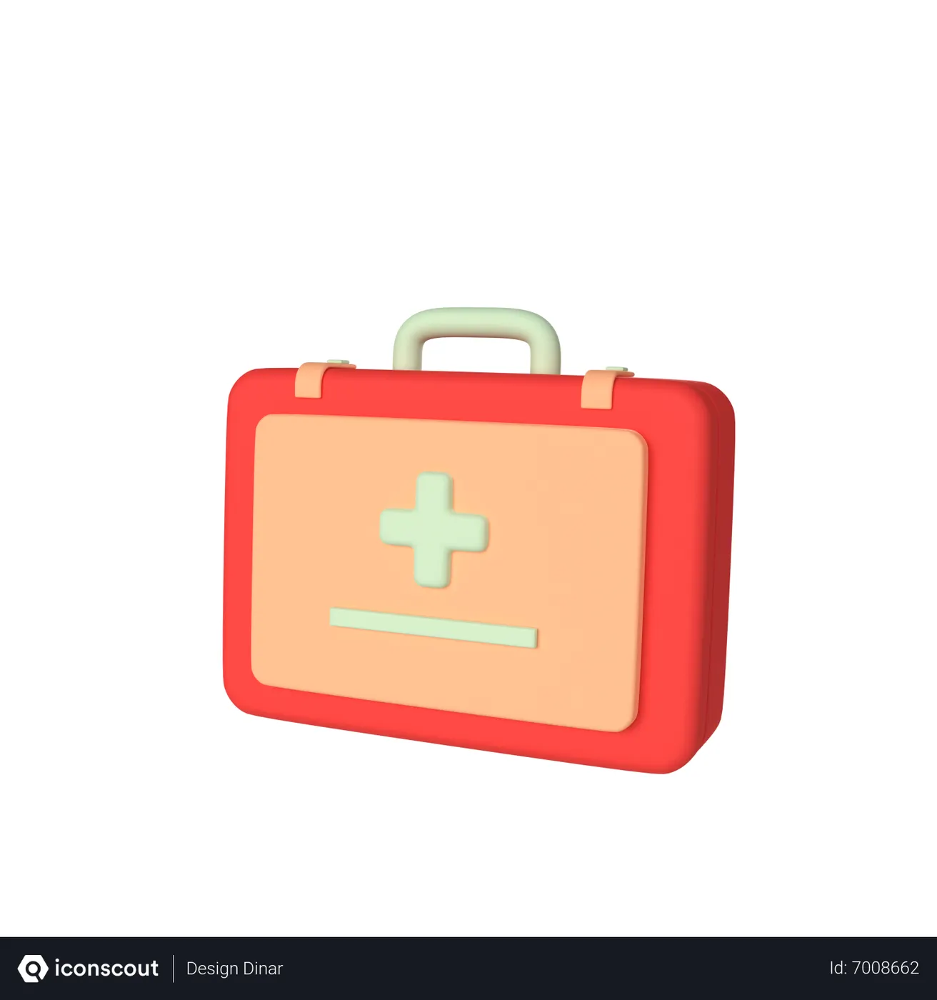 Free Medical Kit 3D Icon download in PNG, OBJ or Blend format