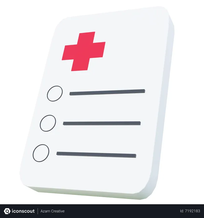 Free Medical Task  3D Icon