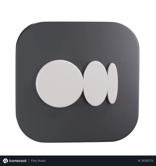 Free Medium logo Logo 3D Icon