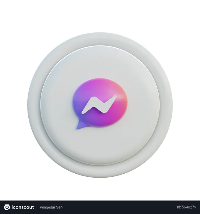 Free Messenger Logo 3D Icon