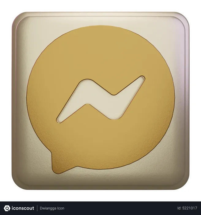 Messenger outlet beige icon