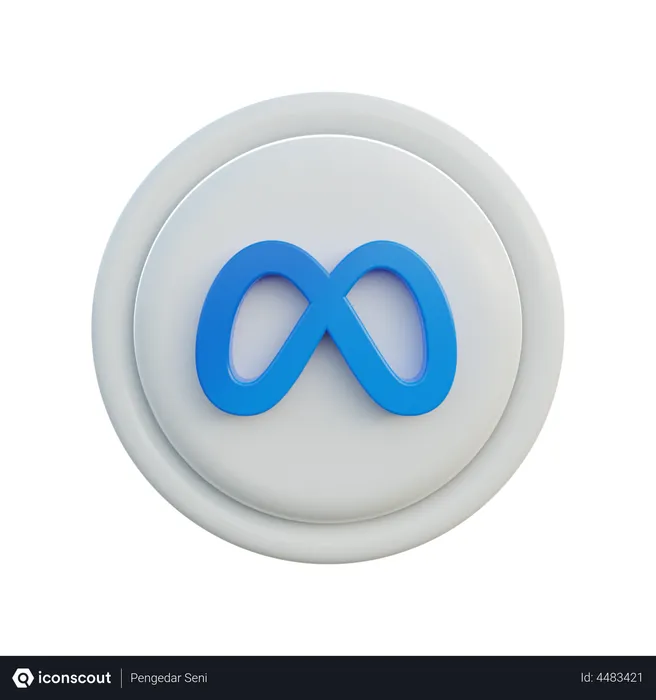 Free Metaverse Logo 3D Icon