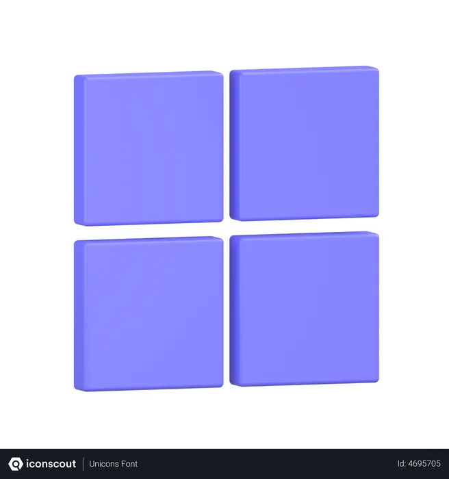 Free Microsoft Logo 3D Icon