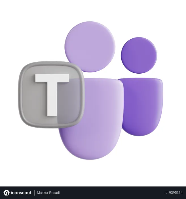 Free Microsoft Teams  3D Icon