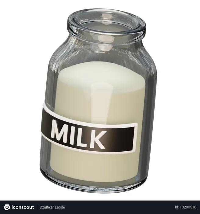 Free Milk  3D Icon