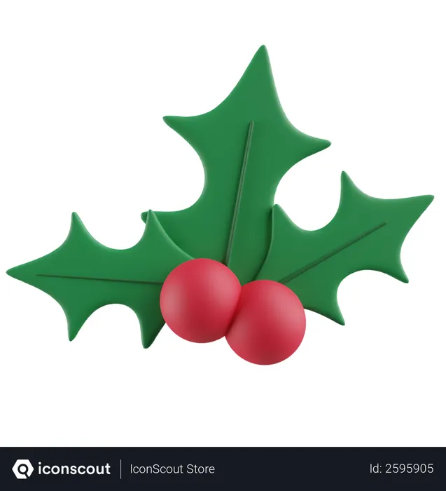 Free Mistletoe  3D Icon
