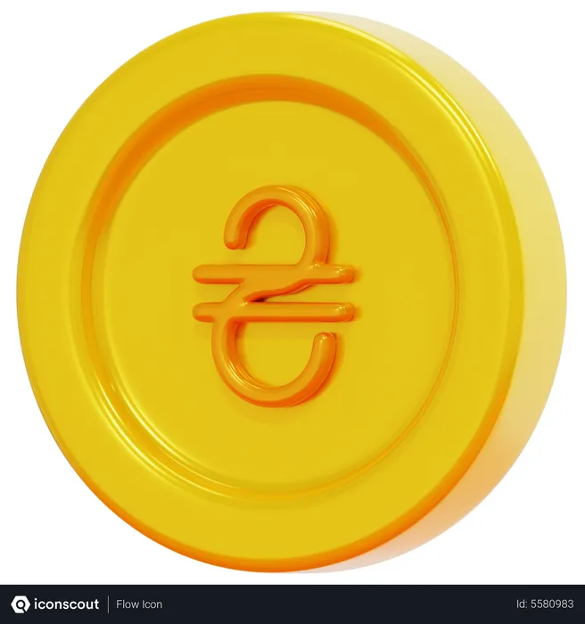 Free Moneda de ucrania  3D Icon