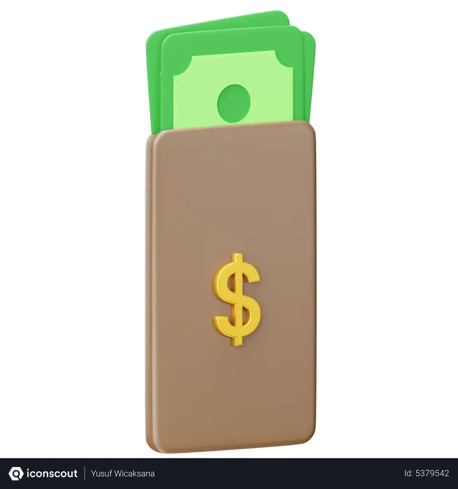 Free Money Envelope  3D Icon