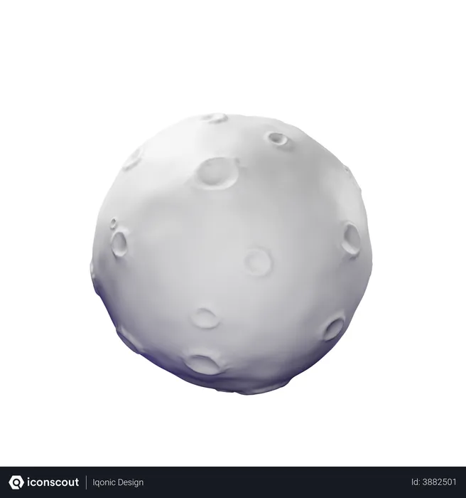 Free Moon  3D Illustration