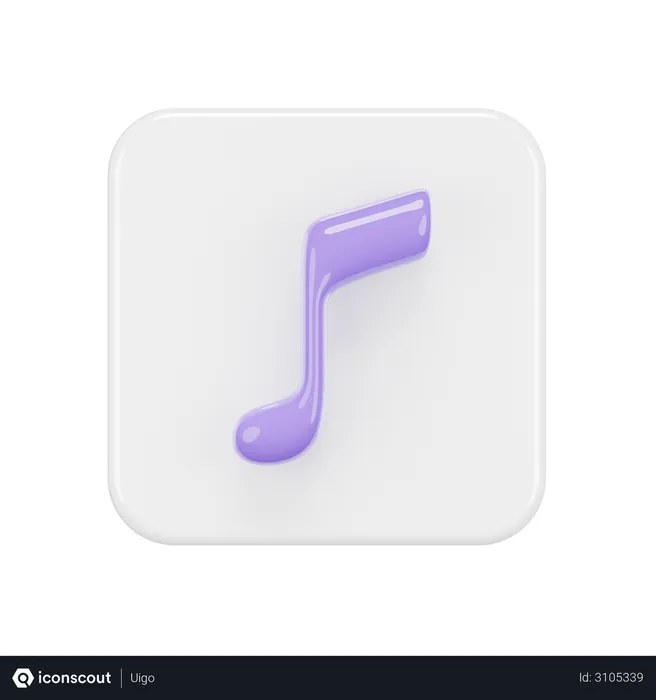 Free Music App Logo 3D Logo