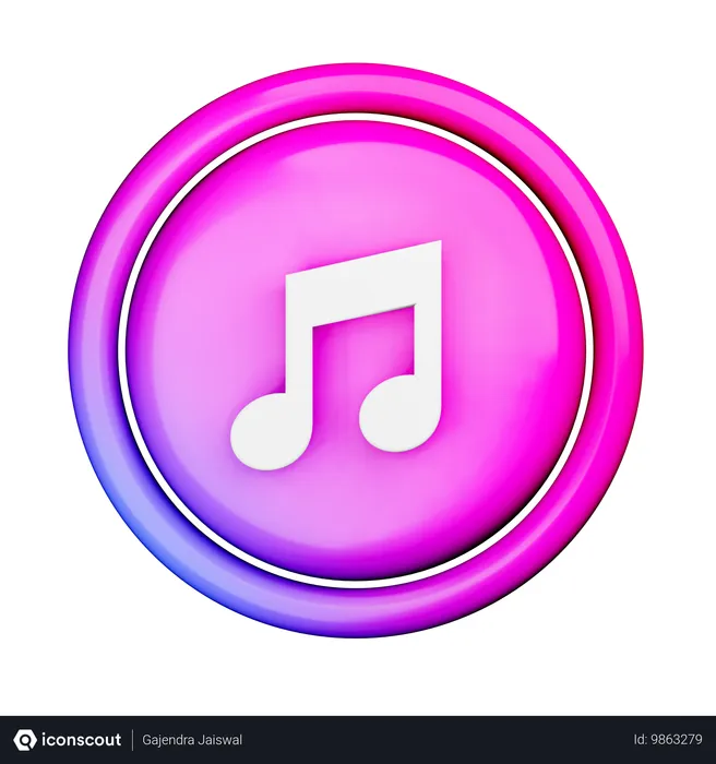 Free Music Logo 3D Icon - Free Download Stickers 3D Icons | IconScout