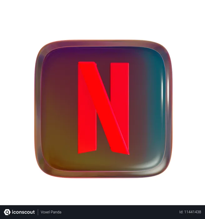 Free Netflix Logo 3D Icon