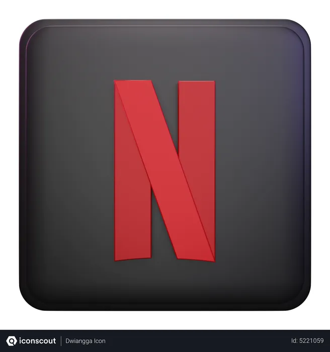 Free Netflix Logo 3D Icon