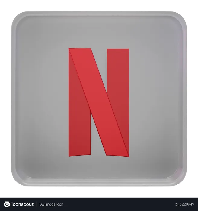 Free Netflix Logo 3D Icon