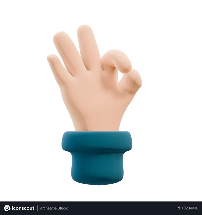 Free Nice Gesture Hand Gesture  3D Icon